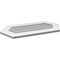 Ekena Millwork Half Round Surface Mount PVC Gable Vent w/ 3-1/2"W x 1"P Standard Frame, 34"W x 17"H GVPHR34X1701SN - alternate 4
